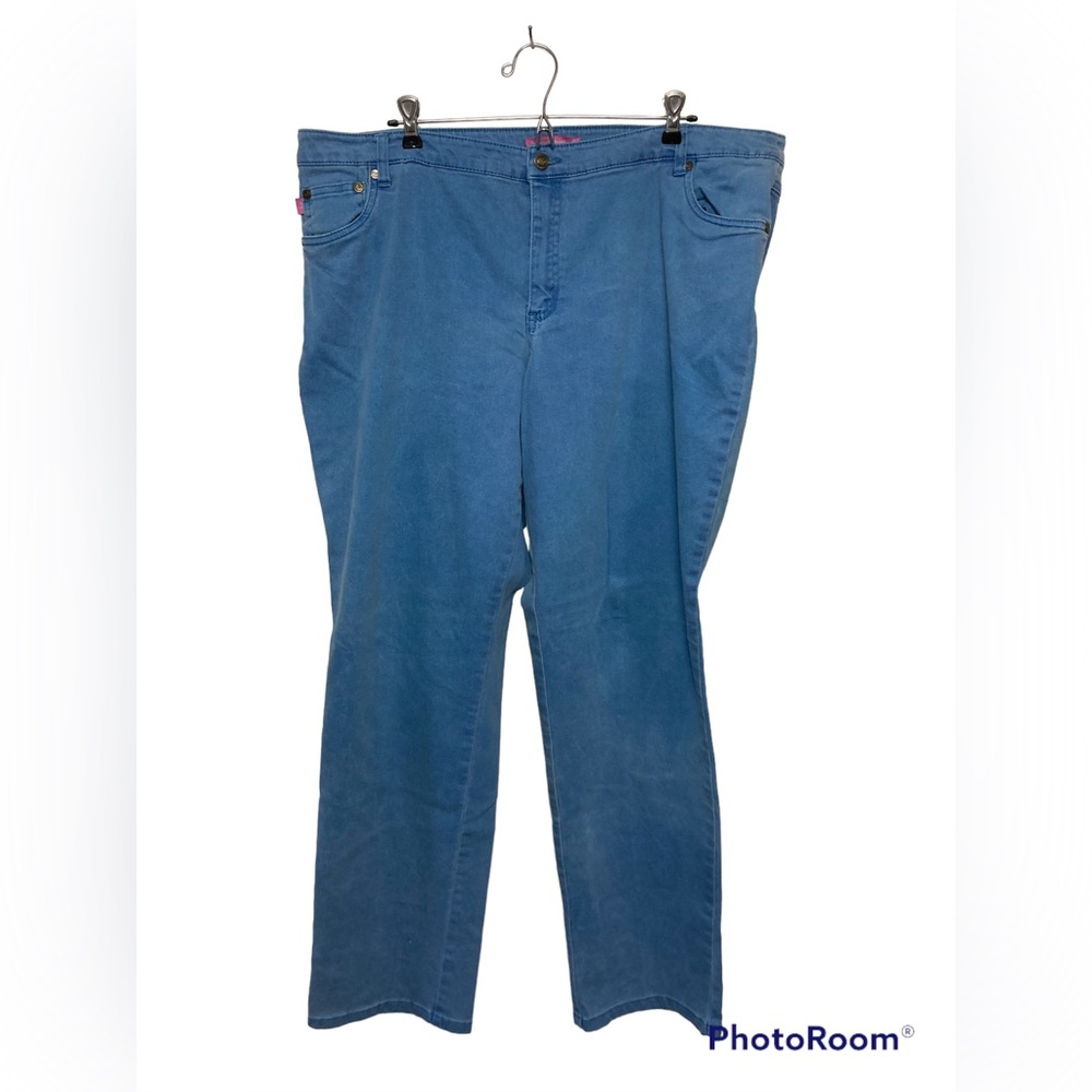 Woman Within light blue natural fit jeans. 20 Tall